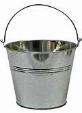bucket galvanized metal