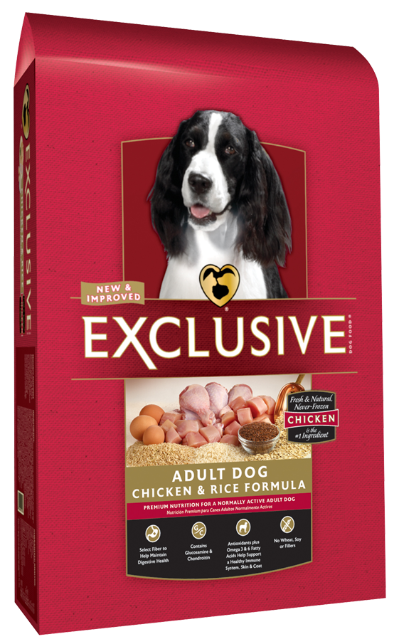 purina exclusive chicken and rice dog food