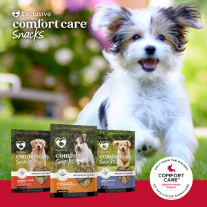 Exclusive® Comfort Care® Dog Snacks are crafted with love and care along with Prebiotics + Fiber making these snacks the perfect reward. Pick up a bag or two at Wells Brothers, Pet, Lawn, & Garden Supply.
